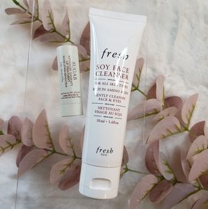 Fresh Soy Face Cleanser and Advanced Lip Therapy set